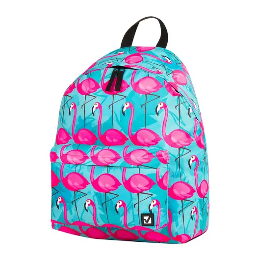 Рюкзак BRAUBERG, универсальный, сити-формат, Фламинго, 20 литров, 41х32х14 см, 228854, фото 1