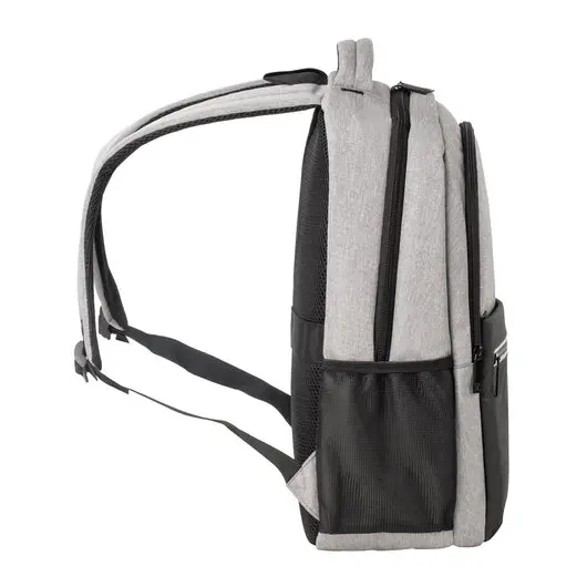 Рюкзак BRAUBERG URBAN универсальный, с отделением для ноутбука, USB-порт, Detroit, серый, 46х30х16 см, 229894, фото 12