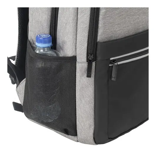 Рюкзак BRAUBERG URBAN универсальный, с отделением для ноутбука, USB-порт, Detroit, серый, 46х30х16 см, 229894, фото 11