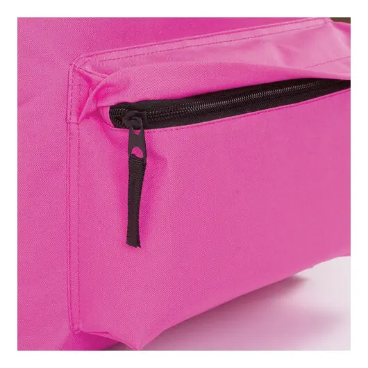 Рюкзак BRAUBERG, универсальный, сити-формат, один тон, розовый, 20 литров, 41х32х14 см, 228843, фото 9