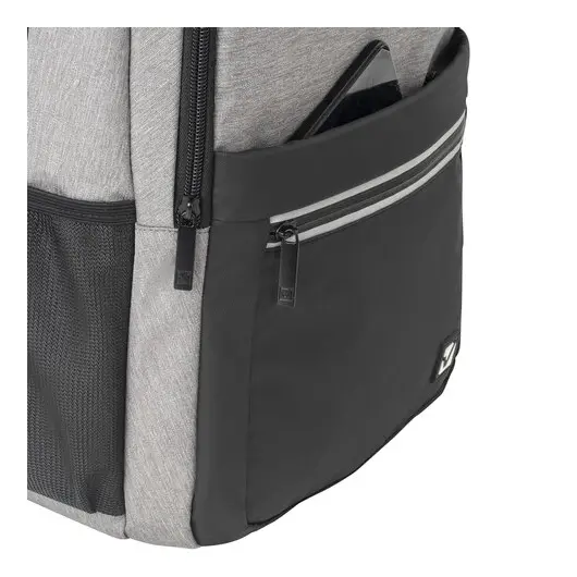 Рюкзак BRAUBERG URBAN универсальный, с отделением для ноутбука, USB-порт, Detroit, серый, 46х30х16 см, 229894, фото 10