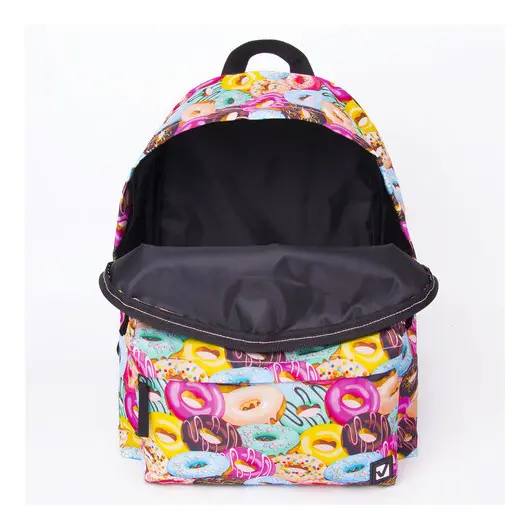 Рюкзак BRAUBERG, универсальный, сити-формат, Donuts, 20 литров, 41х32х14 см, 228862, фото 14