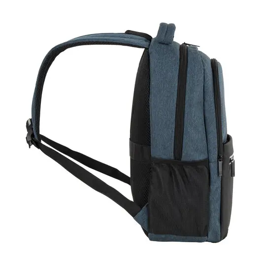 Рюкзак BRAUBERG URBAN универсальный, с отделением для ноутбука, USB-порт, Denver, синий, 46х30х16 см, 229893, фото 14