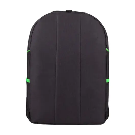 Рюкзак STAFF TRIP универсальный, 2 кармана, черный с салатовыми деталями, 40x27x15,5 см, 270788, фото 9