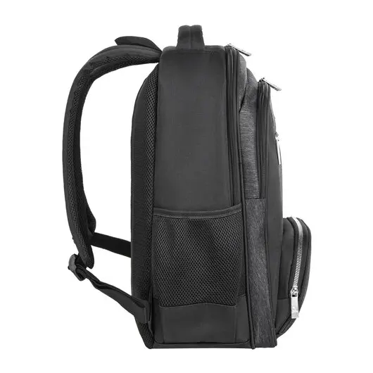 Рюкзак BRAUBERG URBAN универсальный, с отделением для ноутбука, серый/черный, 46х30х18 см, 270751, фото 7