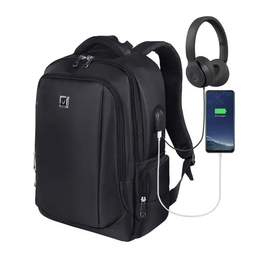 Рюкзак BRAUBERG FUNCTIONAL универсальный с отделением для ноутбука, USB-порт, &quot;Leader&quot;, 45х32х17 см, 270799, фото 9
