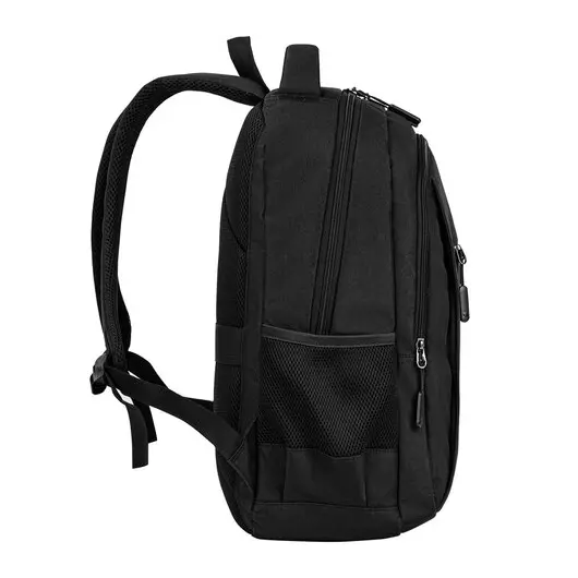 Рюкзак BRAUBERG URBAN универсальный с отделением для ноутбука, USB-порт, &quot;Kinetic&quot;, черный, 46х31х18 см, 270798, фото 6
