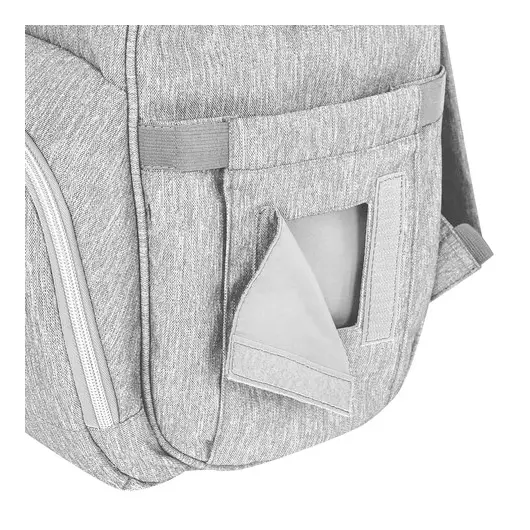 Рюкзак для мамы BRAUBERG MOMMY с ковриком, крепления на коляску, термокарманы, серый, 40x26x17 см, 270819, фото 7