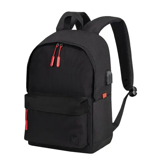 Рюкзак BRAUBERG URBAN универсальный с отделением для ноутбука, USB-порт, &quot;Energy&quot;, черный, 44х31х14 см, 270805, фото 8