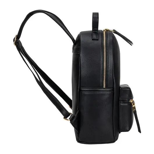 Рюкзак из экокожи BRAUBERG PODIUM женский, с отделением для планшета, черный, 34x25x13 см, 270817, фото 4