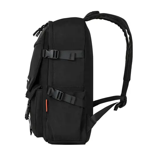 Рюкзак BRAUBERG FUSION универсальный, с отделением для ноутбука, карман-антивор, черный, 43х30х14 см, 271656, фото 6