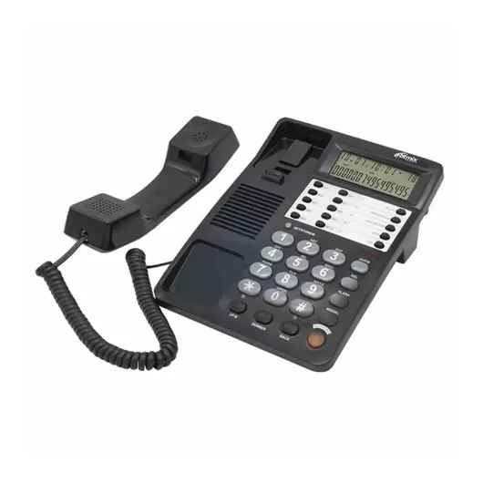 Телефон RITMIX RT-495 black, АОН, спикерфон, память 60 ном., тональный/импульсный режим, черный, 80002152, фото 1