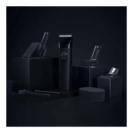 Машинка для стрижки волос XIAOMI, 14 установок длины, 3 насадки, аккумулятор и сеть, черная, BHR5891GL, фото 9