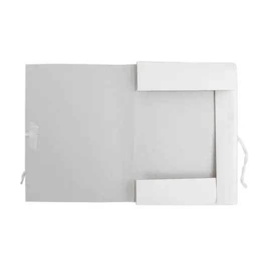 Папка для бумаг с завязками картонная мелованная ОФИСМАГ, гарантированная плотность 320 г/м2, до 200 листов, 124568, фото 3