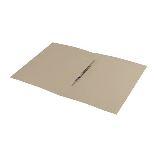 Скоросшиватель картонный мелованный ОФИСМАГ, гарантированная плотность 320 г/м2, белый, до 200 листов, 127820, фото 4
