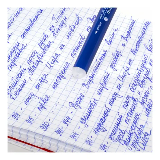 Ручка стираемая гелевая BRAUBERG &quot;REWIND&quot;, СИНЯЯ, игольчатый узел 0,5 мм, линия письма 0,35 мм, 144095, фото 8