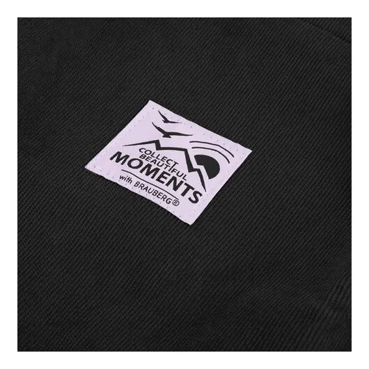 Сумка-шоппер BRAUBERG MOMENTS, вельвет, 35х30 см, черный, 271905, фото 4