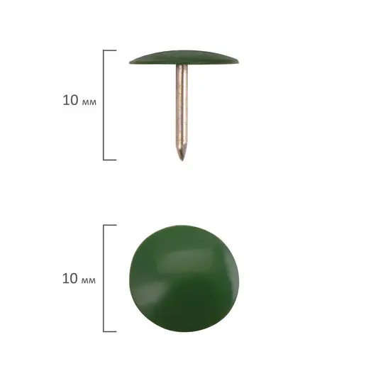 Кнопки канцелярские ОФИСМАГ, металлические, цветные, 10 мм, 50 шт., в картонной коробке, 226769, фото 4