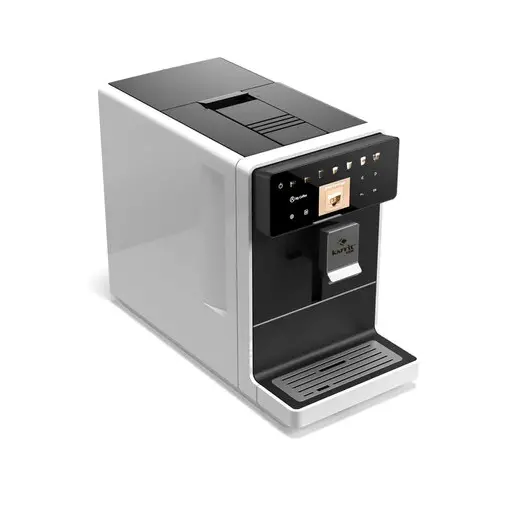 Кофемашина KAFFIT A5, 1400 Вт, объем 1,3 л, емкость для зерен 200 г, автокапучинатор, белая, A5 White, фото 2