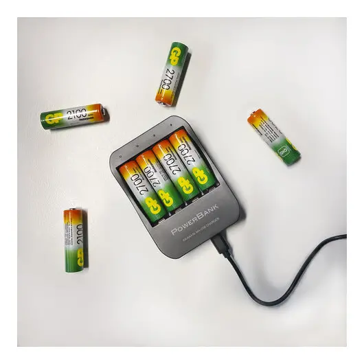 Батарейки аккумуляторные GP, АА (HR6), Ni-Mh, 2600 mAh, 4шт (ПРОМО 3+1), блистер, 270AAHC3/1-2CR4, фото 3