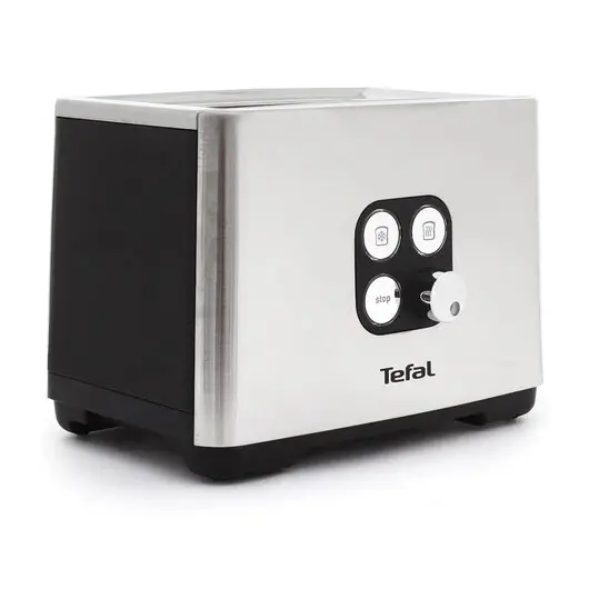 Тостер TEFAL TT420D30, 900 Вт, 2 тоста, 7 режимов, сталь, серебристый, 8000035884, фото 5
