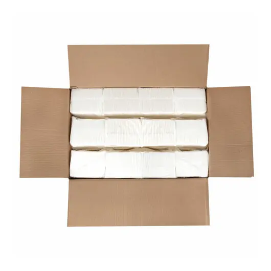 Салфетки бумажные для диспенсера (N2), LAIMA PREMIUM, КОМПЛЕКТ 36 пачек по 300 шт., 20х17 см, белые, 115501, фото 9