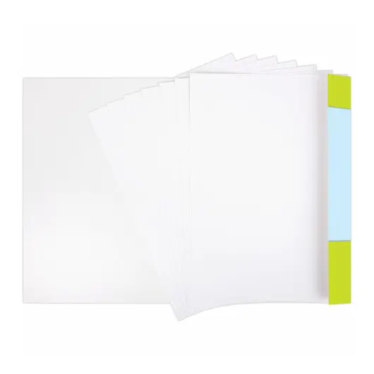 Картон белый А4 немелованный, 10 листов, в папке, ЮНЛАНДИЯ, 200х290 мм, &quot;Лебедь&quot;, 115639, фото 3