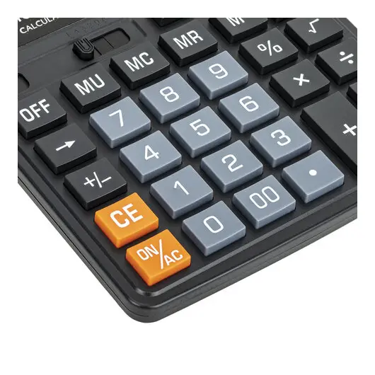 Калькулятор настольный СROMEX 888 (185x145 мм), 12 разрядов, ЧЕРНЫЙ, 271728, фото 5