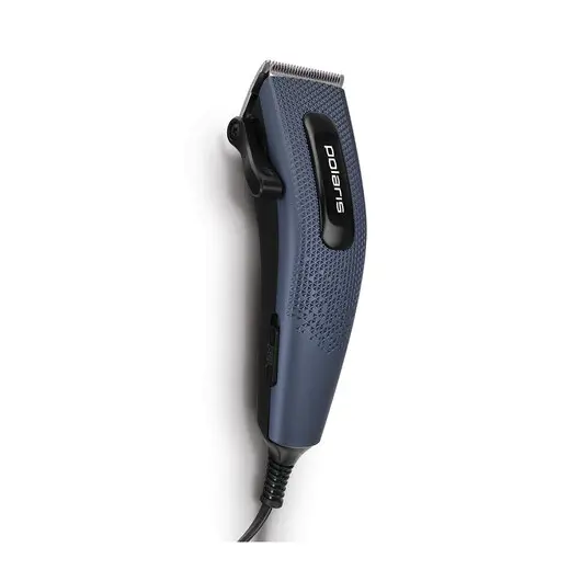Машинка для стрижки волос POLARIS PHC 0954, 10 установок длины, 4 насадки, от сети, синяя, 34783, фото 2