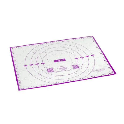 Коврик силиконовый для раскатки/запекания 30х40 см, фиолетовый, DASWERK, 608423, фото 14