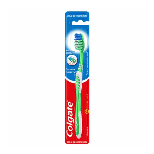 Зубная щетка COLGATE &quot;Эксперт чистоты&quot;, средней жесткости, 5900273001566, фото 4