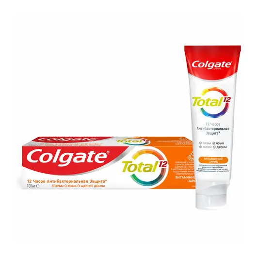Зубная паста 100 мл COLGATE &quot;Total&quot;, витамин С, с фторидом, 6920354832833, фото 3
