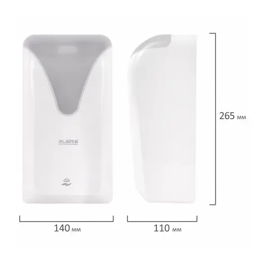 Дозатор сенсорный для жидкого мыла LAIMA PROFESSIONAL ULTRA, наливной, 1 л, белый, ABS, 608763, 401610, фото 10