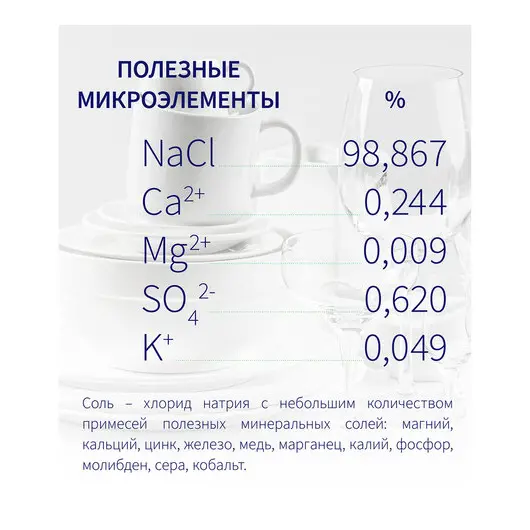 Соль гранулированная для посудомоечных машин 3 кг универсальная ТЫСЯЧА ОЗЕР, фото 6