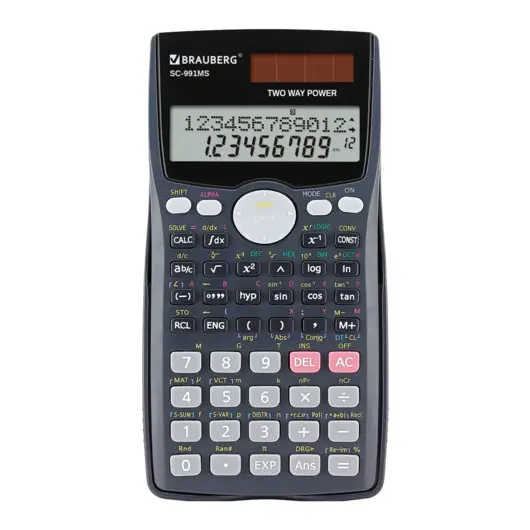 Калькулятор инженерный BRAUBERG SC-991MS (157x82 мм), 401 функция, 10+2 разрядов, двойное питание, 271724, фото 2