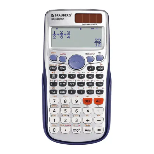 Калькулятор инженерный BRAUBERG SC-991ESP (165х84 мм), 417 функций, 10+2 разрядов, двойное питание, 271725, фото 2