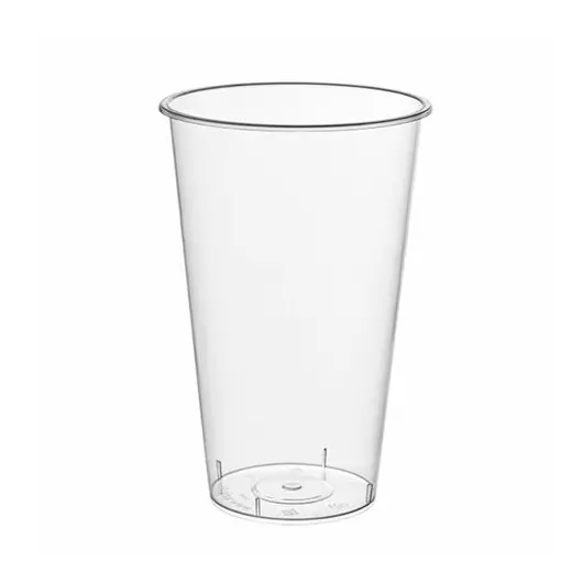 Стакан одноразовый пластиковый, прозрачный, сверхплотный, 500 мл, &quot;Bubble Cup&quot;, ВЗЛП, 1021ГП, фото 1
