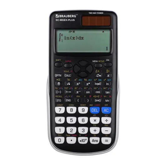 Калькулятор инженерный BRAUBERG SC-991EX-Plus (165х84мм),552 функции,10+2 разрядов, двойное питание, 271726, фото 2